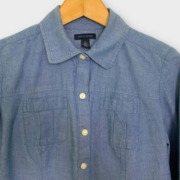 Tommy Hilfiger Chambray Button Down Shirt - Picture 2 of 7